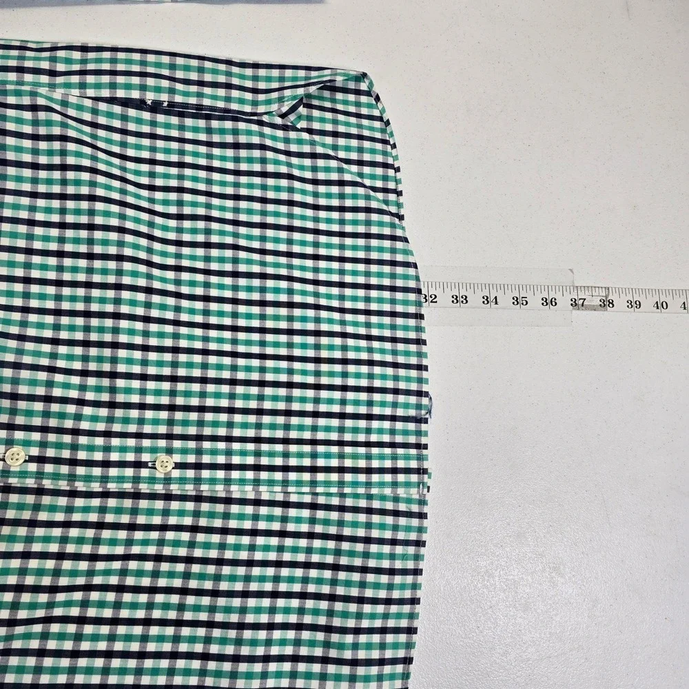 J Crew Thompson‎ Shirtings Mens Large Gingham Check Long Sleeve Button Down